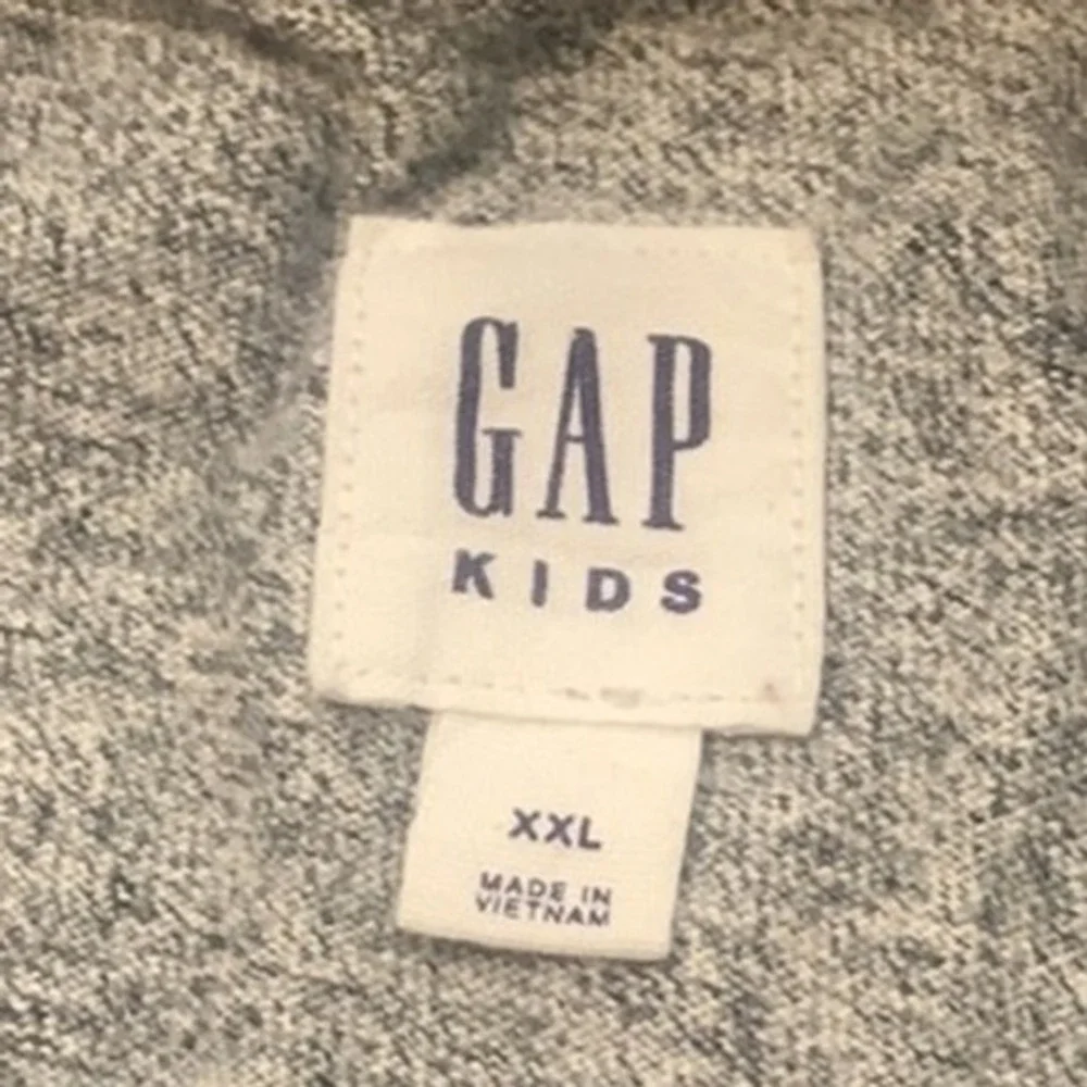 GAP Kids Gray 1/4‎ Zip Pullover Long Sleeve Sweatshirt Top Youth Boys Size XXL